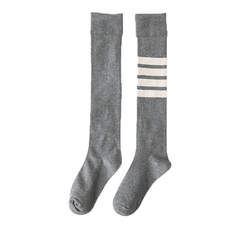 Women's Mismatched Block Knee High Socks