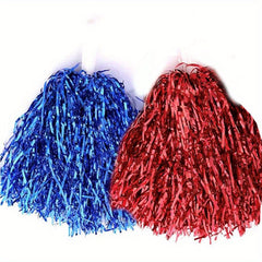 2pcs Cheerleading Pom Poms: Sparkle & Shine for Sports, Parties, and Dance Teams