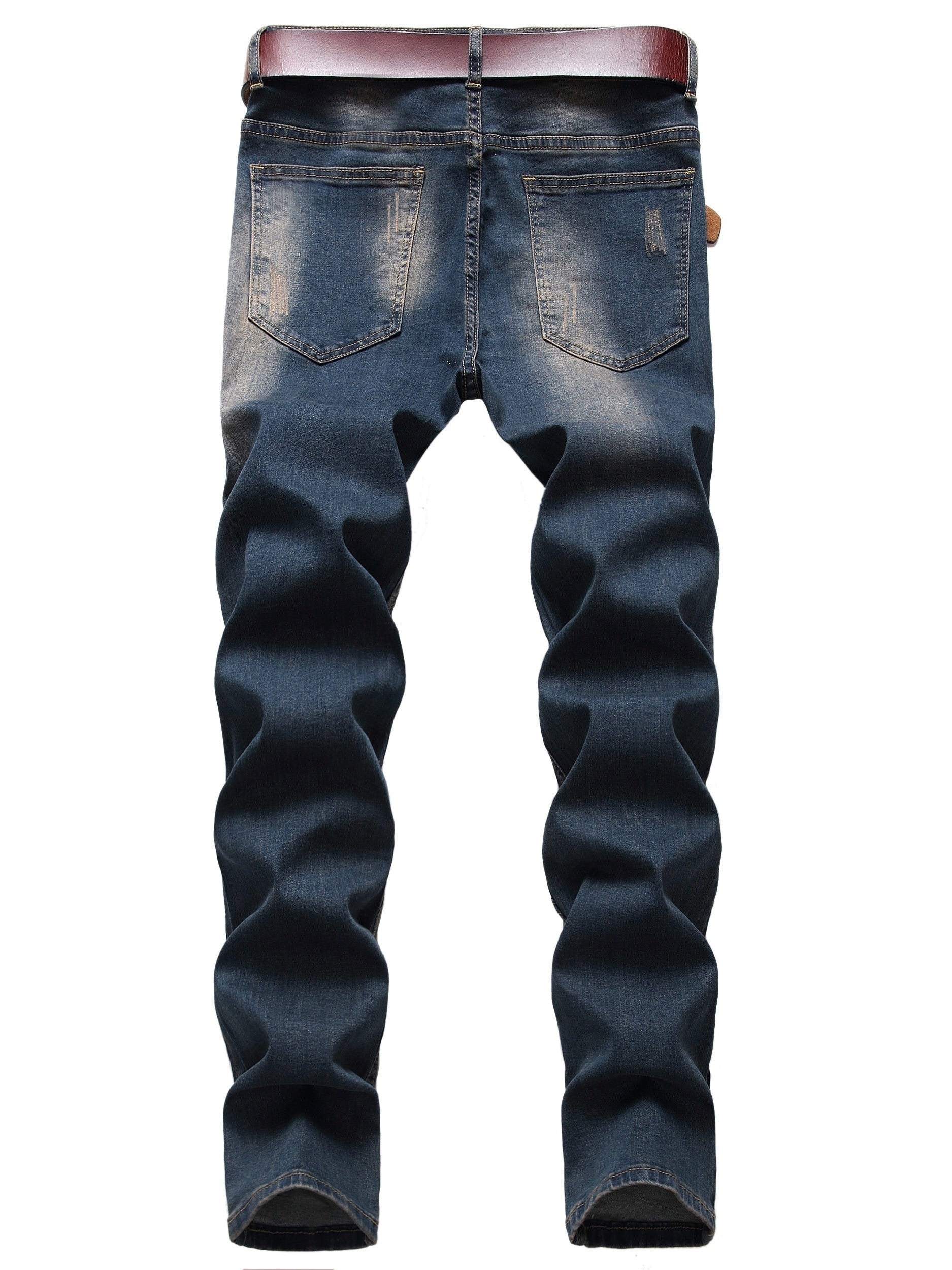 Men's Skinny Denim Jeans with Cool Designs