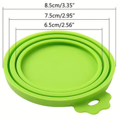 2Pcs Pet Food Can Cover Silicone Leak-proof Water-proof Soda Bottle Caps