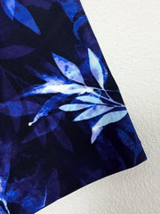 Men's Leaf Print Swim Boxers Hawaiian Style Swimsuit Shorts