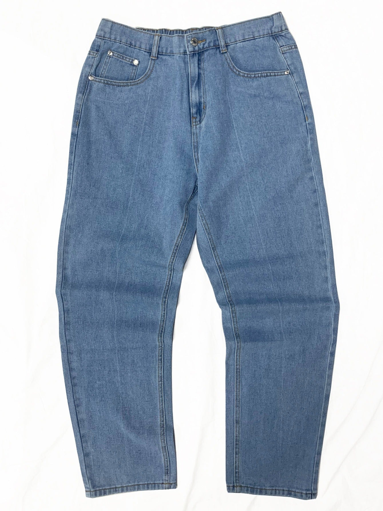 Men's Wide Leg Straight Jeans