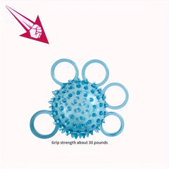 Exercise Grip Ball and Spiky Massage Ball Set