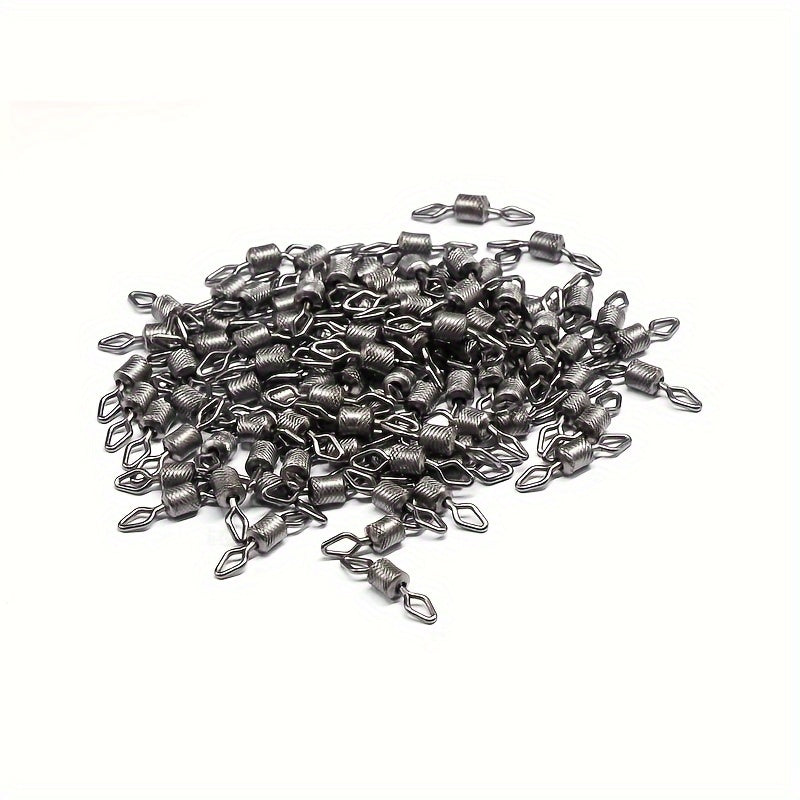 100pcs Fishing Swivel With Diamond Eye Fishing Line Connector
