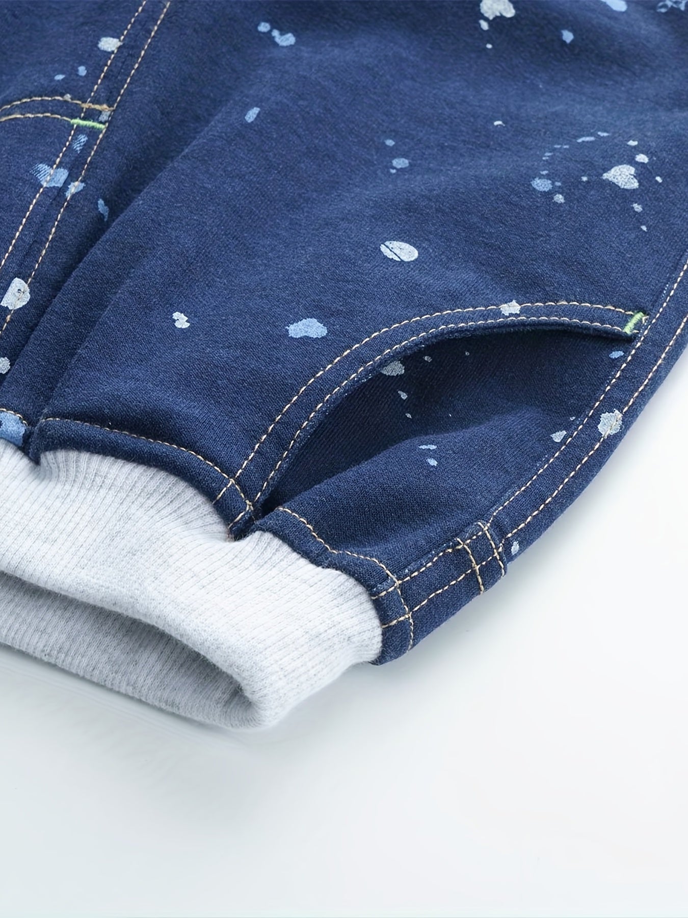 Baby Boys Casual Splash Ink Elastic Waist Shorts for Summer