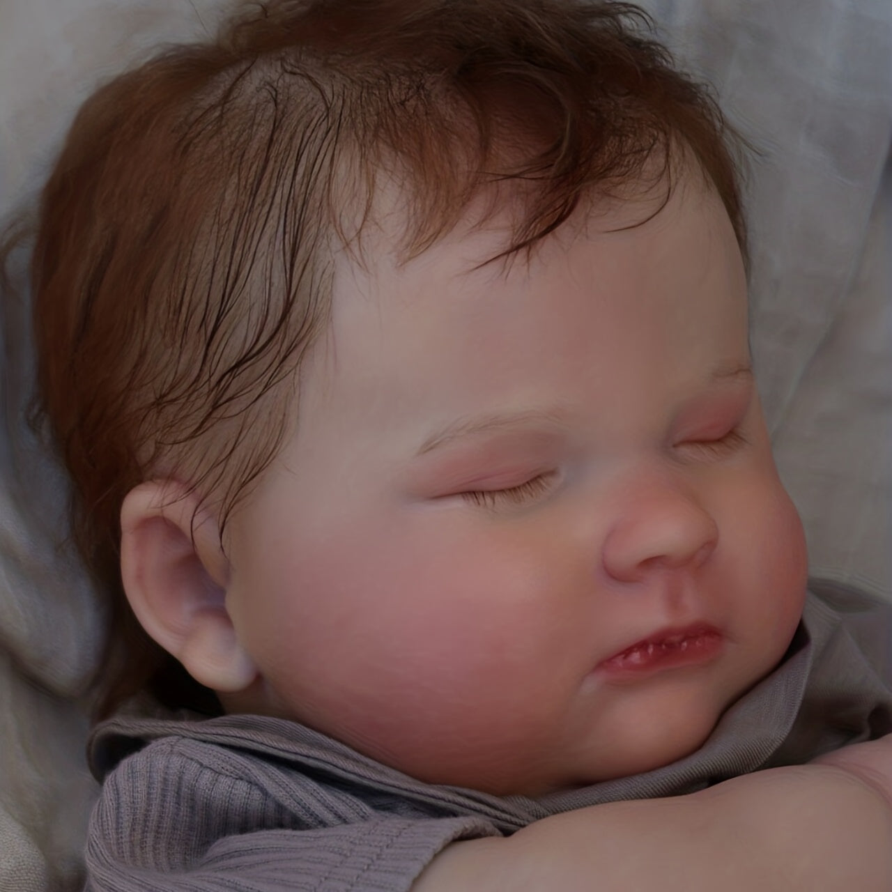 50 8 Cm Realistic Reborn Doll Hand painted Sleeping Boy Genesis Pattern