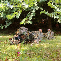 Lightweight Camo Gilly Suit for Jungle Shooting Bird Watching Halloween