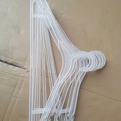 10pcs Thicker Clear Plastic Clothes Hangers Dry Cleaners