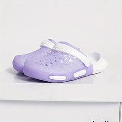 Women's Candy Clogs Hollow Out Closed Toe Slide Shoes