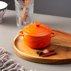 Mini Cocotte Set with Handles and Lids for Easy Cooking and Serving
