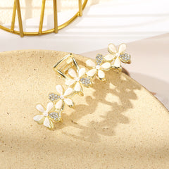 Rhinestone Flower Hair Claw Hair Clip for Women Girls