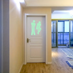 Funny Glow Bathroom Wc Accessories Home Decoration Kitchen Stickers