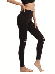 Women's Hollow Out Yoga Leggings for Sports and Fitness