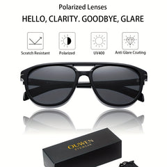 OUWEN Classic Polarized Aviator Sunglasses Vintage Shades Sun Glasses