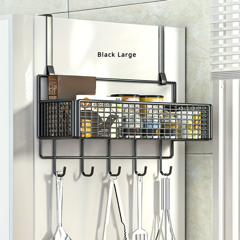 Adhesive Hooks Seasoning Racks for Kitchen Storage