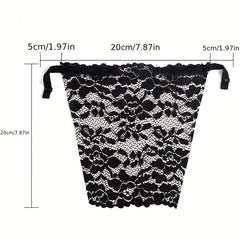 3pcs Floral Lace Chest Cover Anti Peep Shield Pads Lingerie Accessories