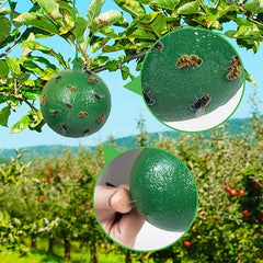 7pcs Large Fruit Fly Ball Trap Sticky Insect Ball Citrus Needle Bee Yellow Green