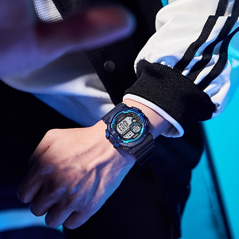 Boys' Sport Watch, IPX7 Swimming, Alarm, Luminous Display, Durable, Perfect Gift