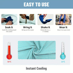4pcs Cooling Microfiber Towels Breathable Soft Sports Towel