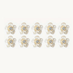 Mini Rhinestone Hair Clips Small Flower Claw Clips Hair Accessories For Girls