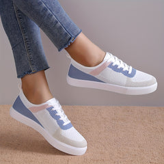 Women's Breathable Non-Slip Sneakers Low Flat Sport Shoes