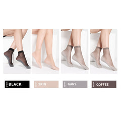 10 Pairs Women's Anti Slip Cotton Socks Sweat Absorbing Stretch Socks