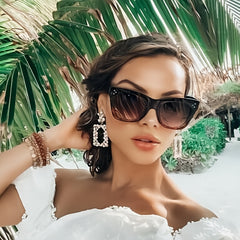 Thick Frame Cat Eye Sunglasses UV Protection