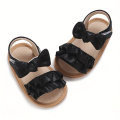 Bowknot Open Toe Sandals For Baby Girls