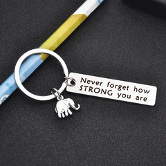 Inspirational Elephant Keychain Pendant Backpack Accessories