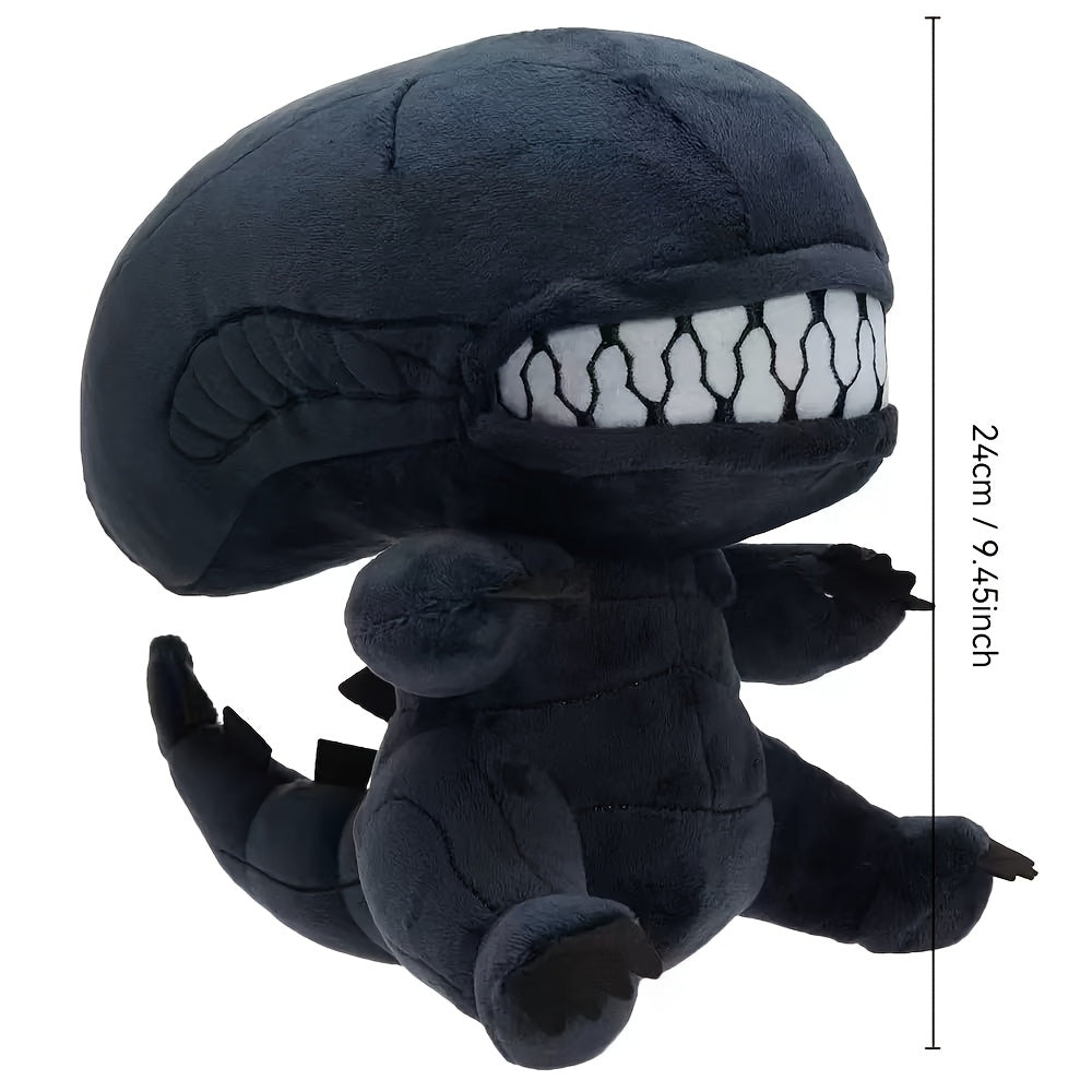 Alien Plush Doll Large Eyes & Sharp Teeth Soft Sci Fi Decor Birthday Collectors