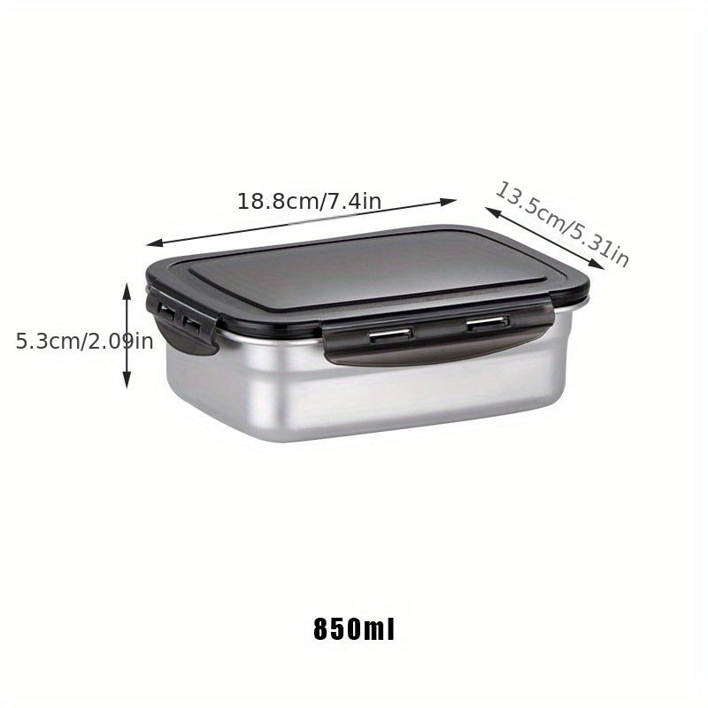 Leakproof Stainless Steel Lunch Box 550ml 850ml 1350ml Capacity