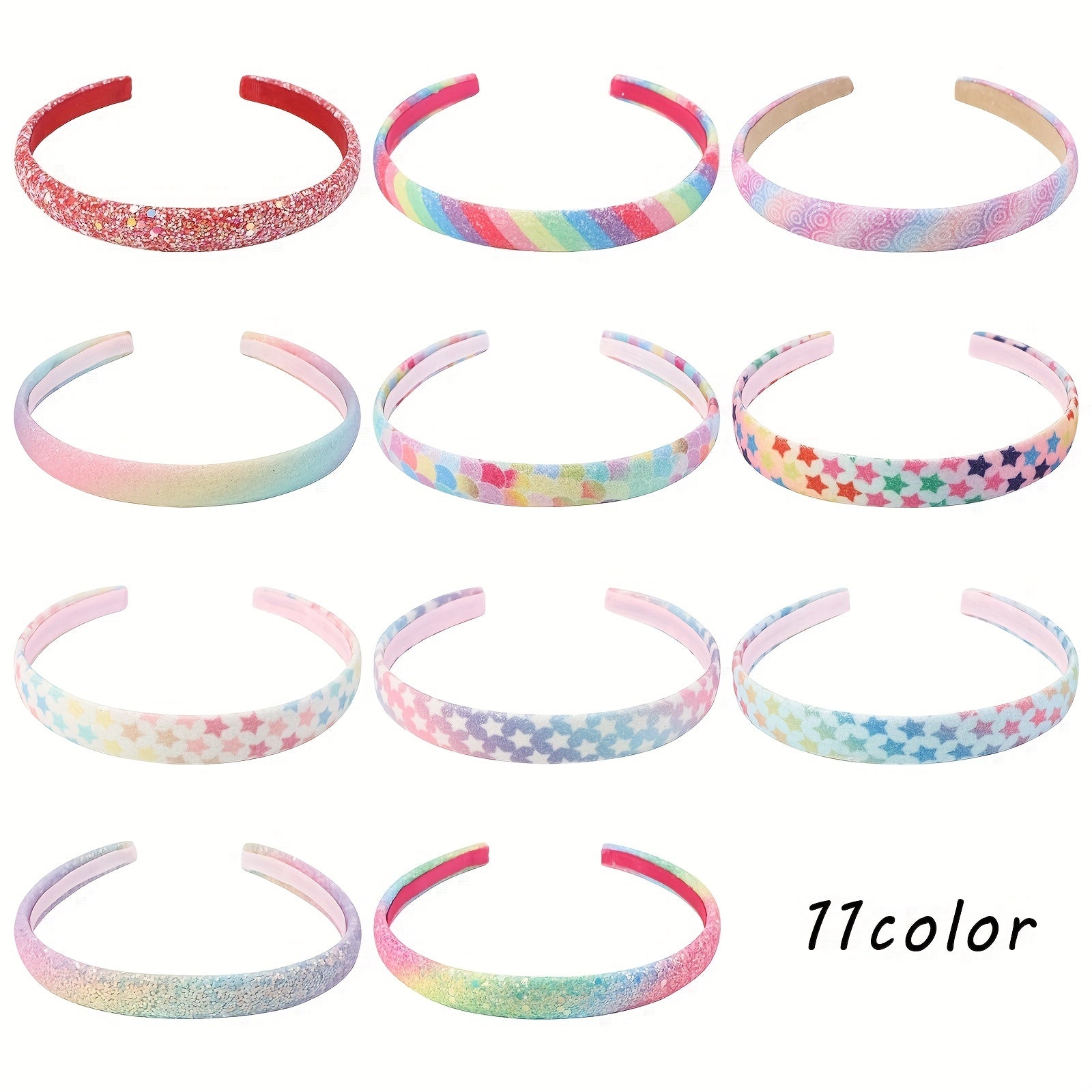 Gradient Sequined Star Hair Hoop Princess Headwear Hair Accessories