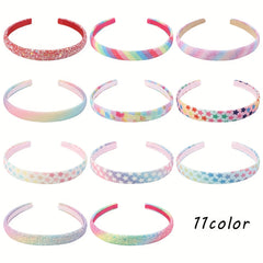 Gradient Sequined Star Hair Hoop Princess Headwear Hair Accessories