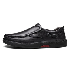 Men's Comfy Moc Toe Loafers Non slip Slip On Shoes