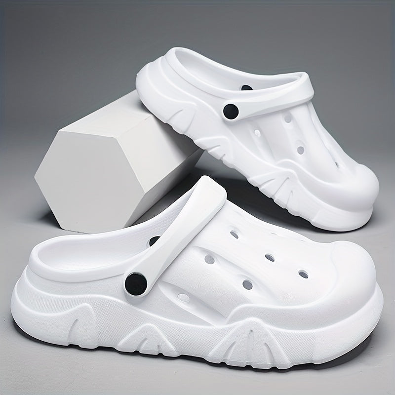 Men's Lightweight Comfy Clogs Hollow Out Non Slip Garden Shoes