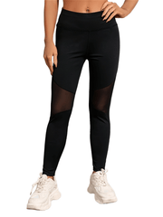Breathable High Stretch Yoga Pants with Mesh for Women