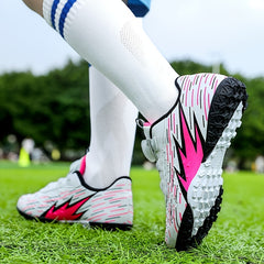 Boys Soccer Shoes TF Cleats Lightweight Athletic Football Shoes