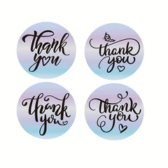 500 Thank You Stickers Sealing Labels Laser Scrapbooking Sticker