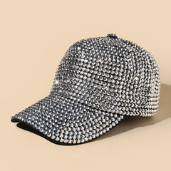 Rhinestone Baseball Cap Adjustable Sports Hat Sunscreen Golf Cap