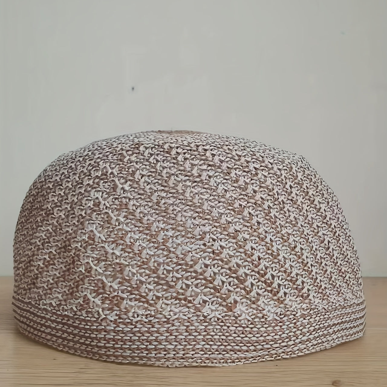 Men's Winter Woven Hat Ethnic Style Warm Beanie Checked Jacquard Hat