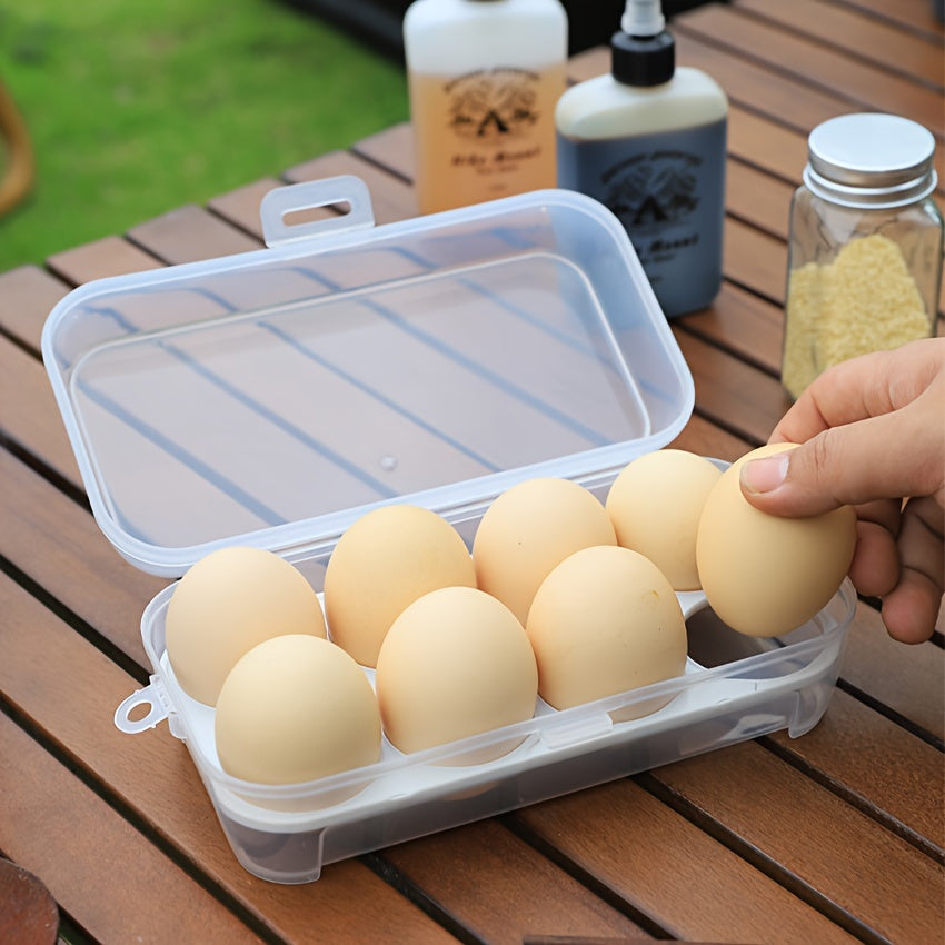 8 Grid Egg Holder Container Portable Storage Box for Camping