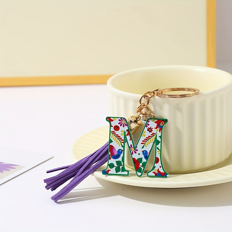 English Alphabet Keychain Pendant for Keys Backpacks Wallets