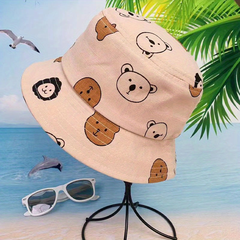 Kids' Embroidered Bear Baseball Cap Visor
