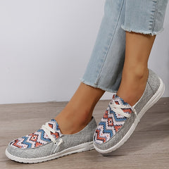 Women's Lace-up Loafers Lightweight Slip On Shoes