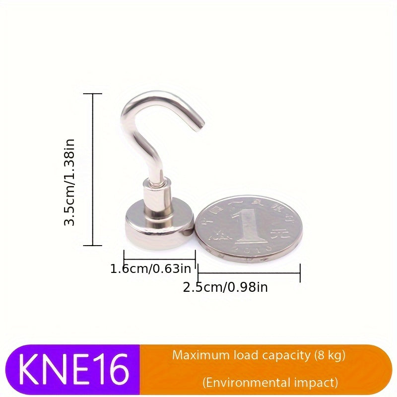 2pcs Heavy Duty Magnetic Hook Ultra Strong Neodymium Industrial Hook