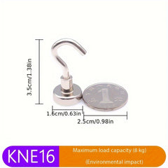 2pcs Heavy Duty Magnetic Hook Ultra Strong Neodymium Industrial Hook