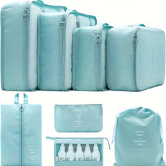 8pcs Packing Organizer Set Waterproof Storage Bag