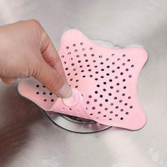 5 11inch Star TPR Floor Drain Cover Kitchen Bath Shower Sink Strainer Hair Filte