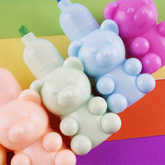5-Color Bear Marker Pen Set for Creative Doodling & Projects