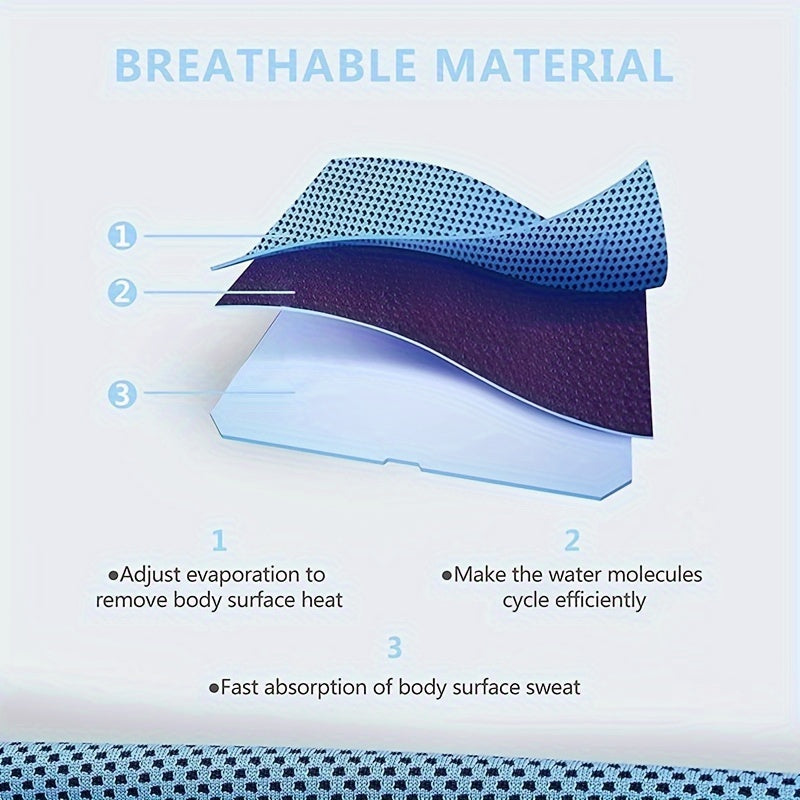 4pcs Soft Breathable Cooling Sports Towel 40 x 12 Quick Drying Microfiber Towel